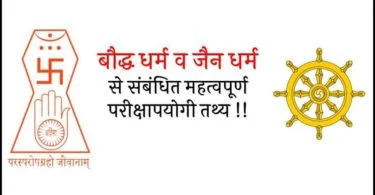 Important GK Question about Bauddh Dharm and Jain Dharm